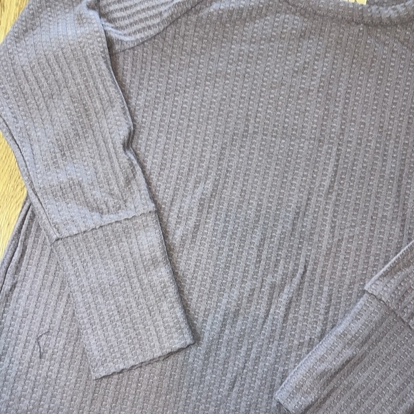 CHASER Ladies' Long Sleeve Waffle Thermal Tunic Sweater Top Size XL - Picture 3 of 7